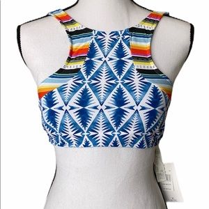 Rip Curl High Neck Bikini Swimsuit top Sz M